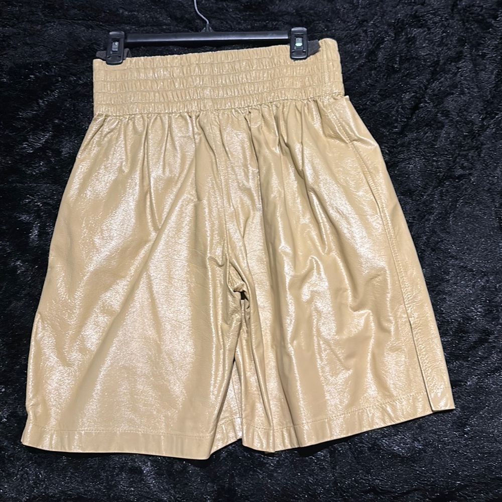 Bottega Veneta leather shorts